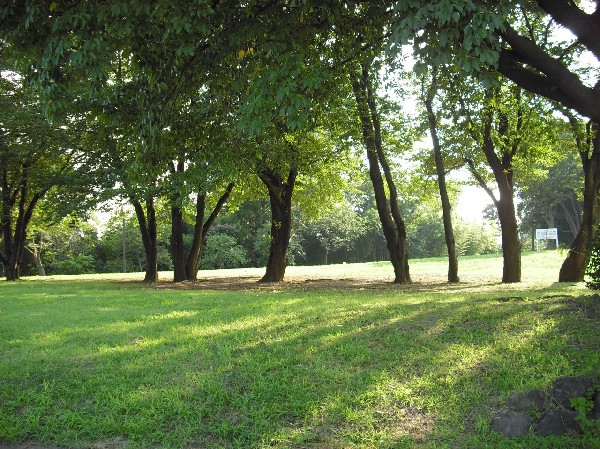 中川八幡山公園(緑豊かな公園で丘の上からの眺めはとても気持ちがよくニュータウンやその向こうの山々が見渡せる公園です。)