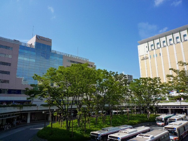 新百合ヶ丘駅　(ショッピングモールや映画館のある駅ビルが立ち並ぶ人気の駅です。区役所等の公共機関も多数集まっており便利です。)