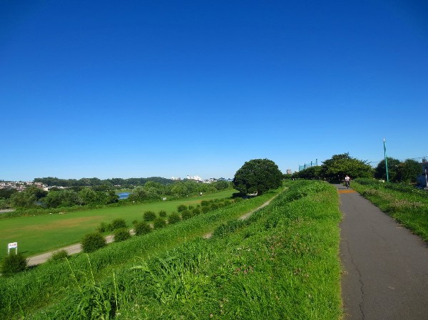 多摩川(サイクリングやペットとのお散歩、お子様とのキャッチボールなど、暮らしをより充実させてくれる住環境です。)